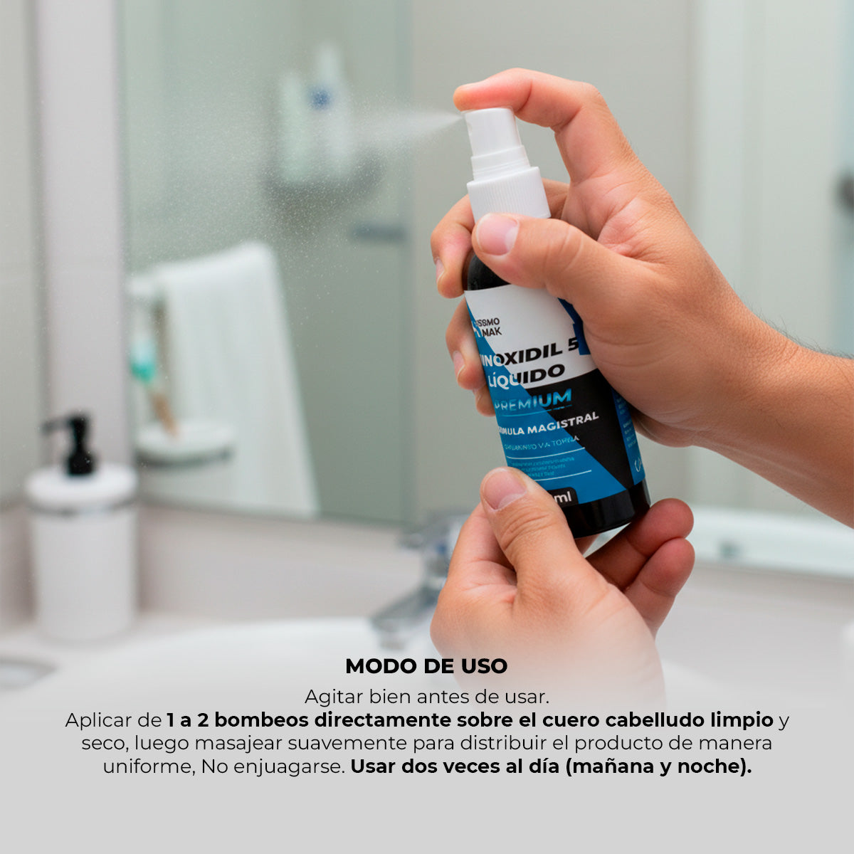 LOCION MINOXIDIL PREMIUN 5% LIQUIDO 120ML - DERMO SUMAK