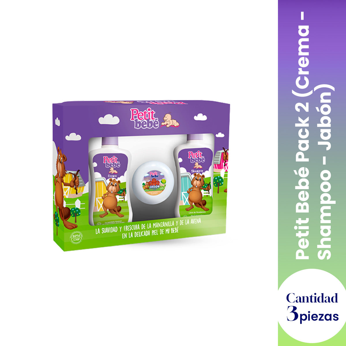 PETIT BEBE PACK 2 (CREMA, SHAMPOO, JABON) - LA COOPER