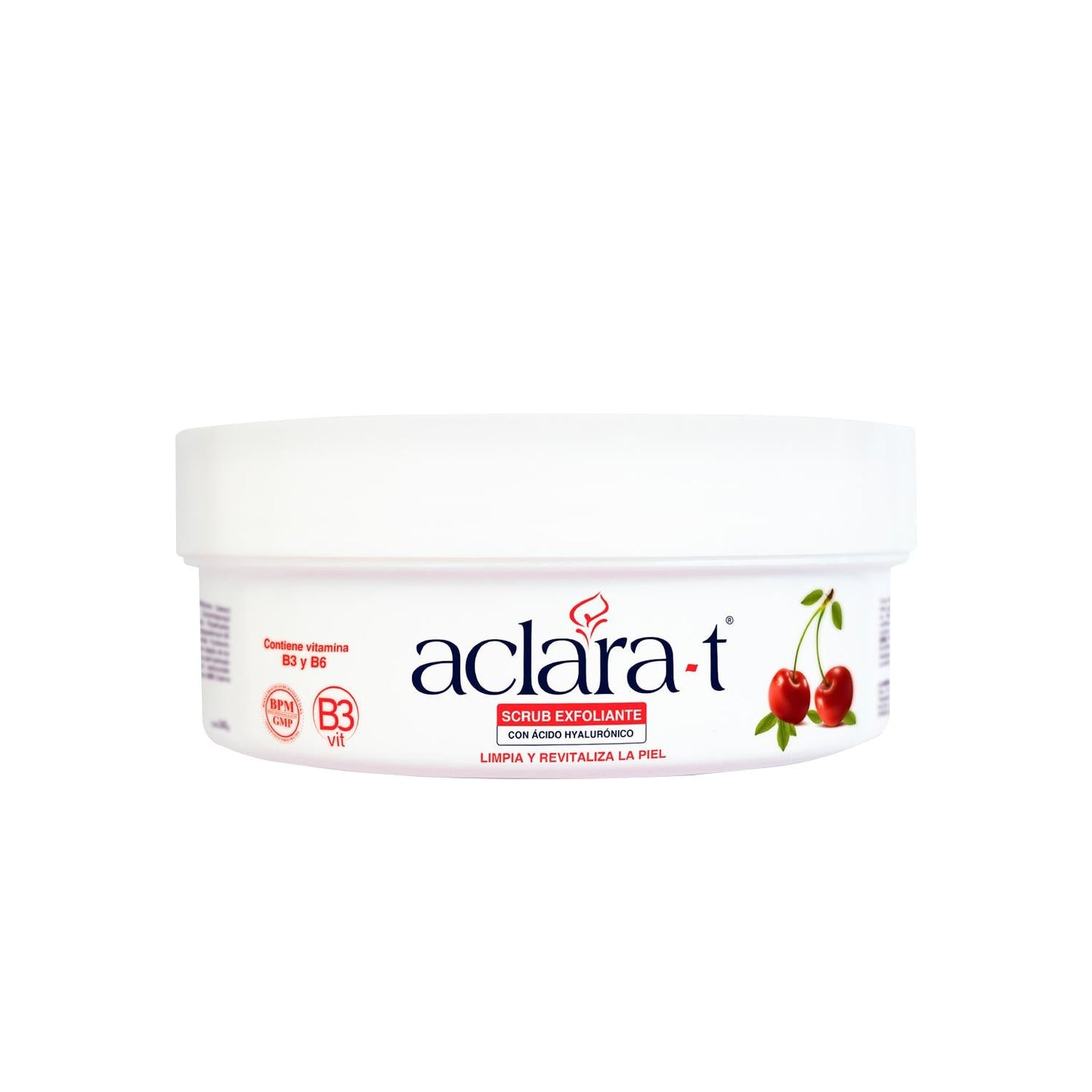 Exfoliante Facial de Ácido Hialurónico y Esencia de Cereza
