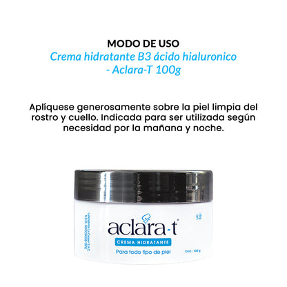 ACLARA-T CREMA ACLARANTE B3 PIEL HIDRATANTE X 100G