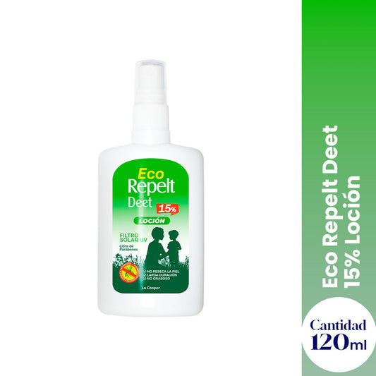 Eco Repelt Deet 15% Loción 120ml - La Cooper