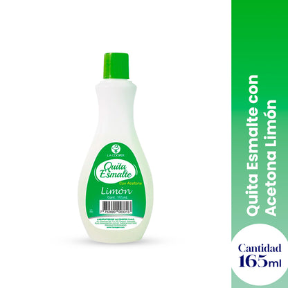 Quita Esmalte con Acetona Limón 165ml - La Cooper