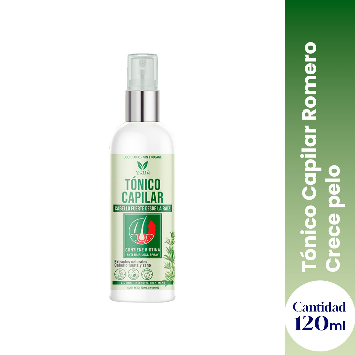TONICO CAPILAR CON BIOTINA X 120 ML