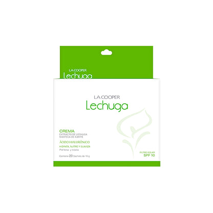 Crema de Lechuga Manteca de Karité La Cooper 10gr x 20 Sachets