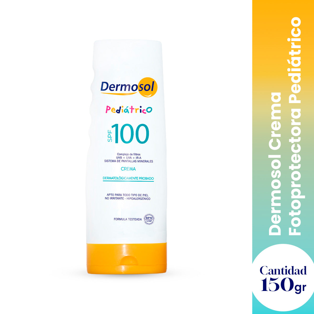 Crema Fotoprotectora Pediatrico 100 SPF Dermosol 150g