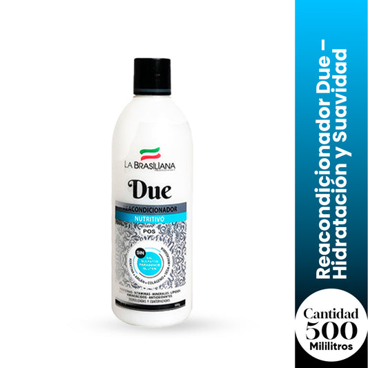 La Brasiliana Reacondicionador Due – Hidratación y Suavidad – 500g
