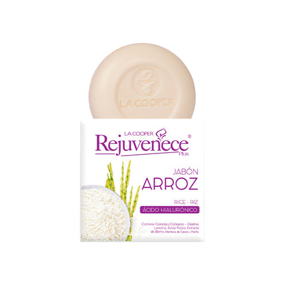 Jabón Rejuvenece Plus a base de Arroz & Acido Hialuronico