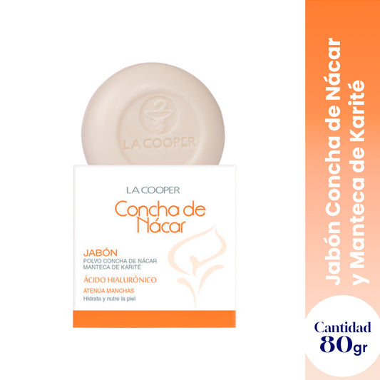 La Cooper Jabón – Hidratación – Concha de Nácar & Ácido Hialurónico 80g