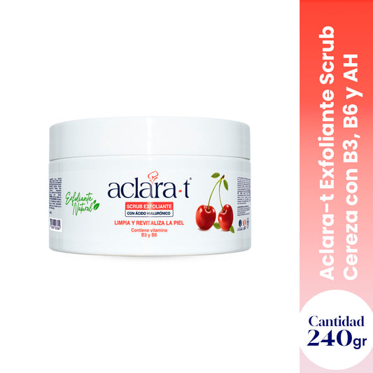 Exfoliante Facial de Ácido Hialurónico y Esencia de Cereza