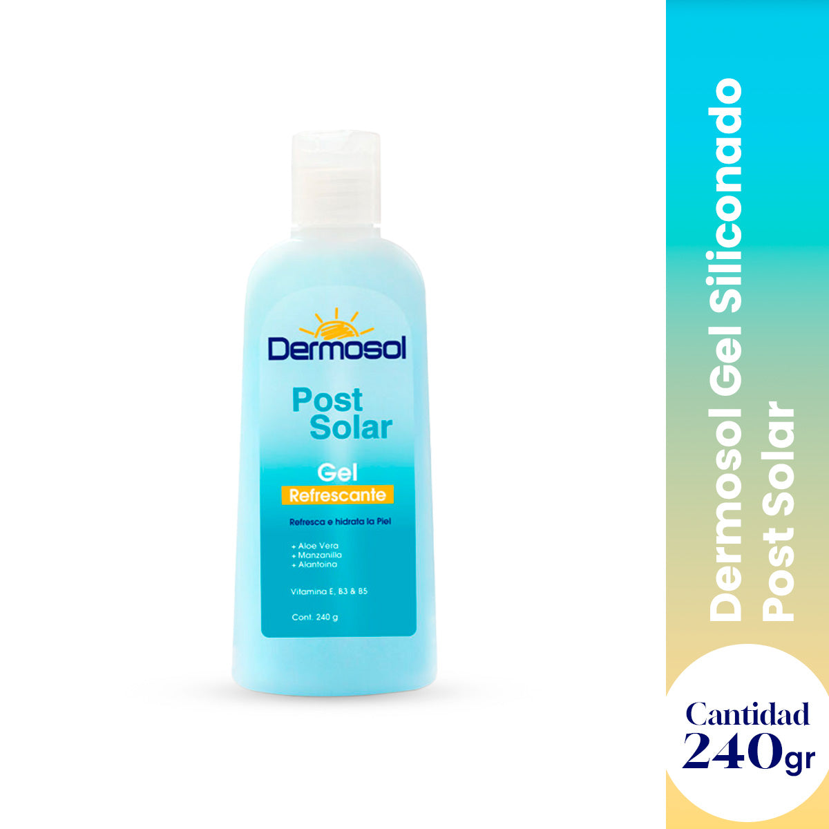 Dermosol Gel Siliconado Post Solar – Hidratación – 240g