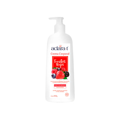 ACLARA-T CREMA CORPORAL VARIEDAD FRUTOS ROJOS X 450G