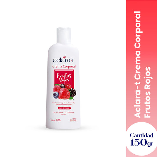 ACLARA-T CREMA CORPORAL VARIEDAD FRUTOS ROJOS X 150G