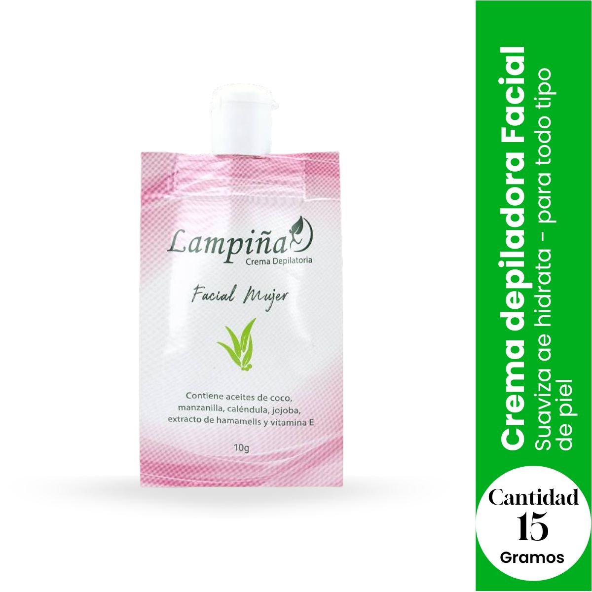 Crema Depiladora Facial Lampiña 15g