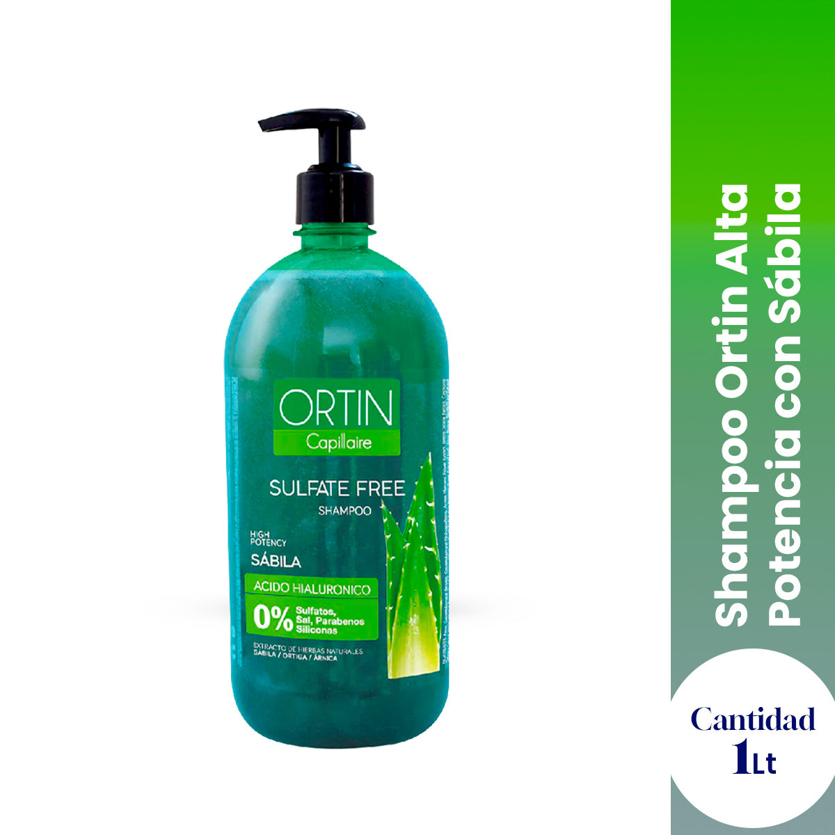 La Cooper – Shampoo Ortin Alta Potencia con Sábila – 1 L