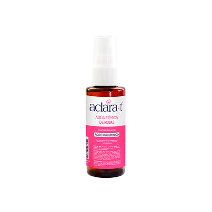 Aclara-T Agua Tónica de Rosas con Ácido Hialurónico – Hidratación & Equilibrio – 60ml