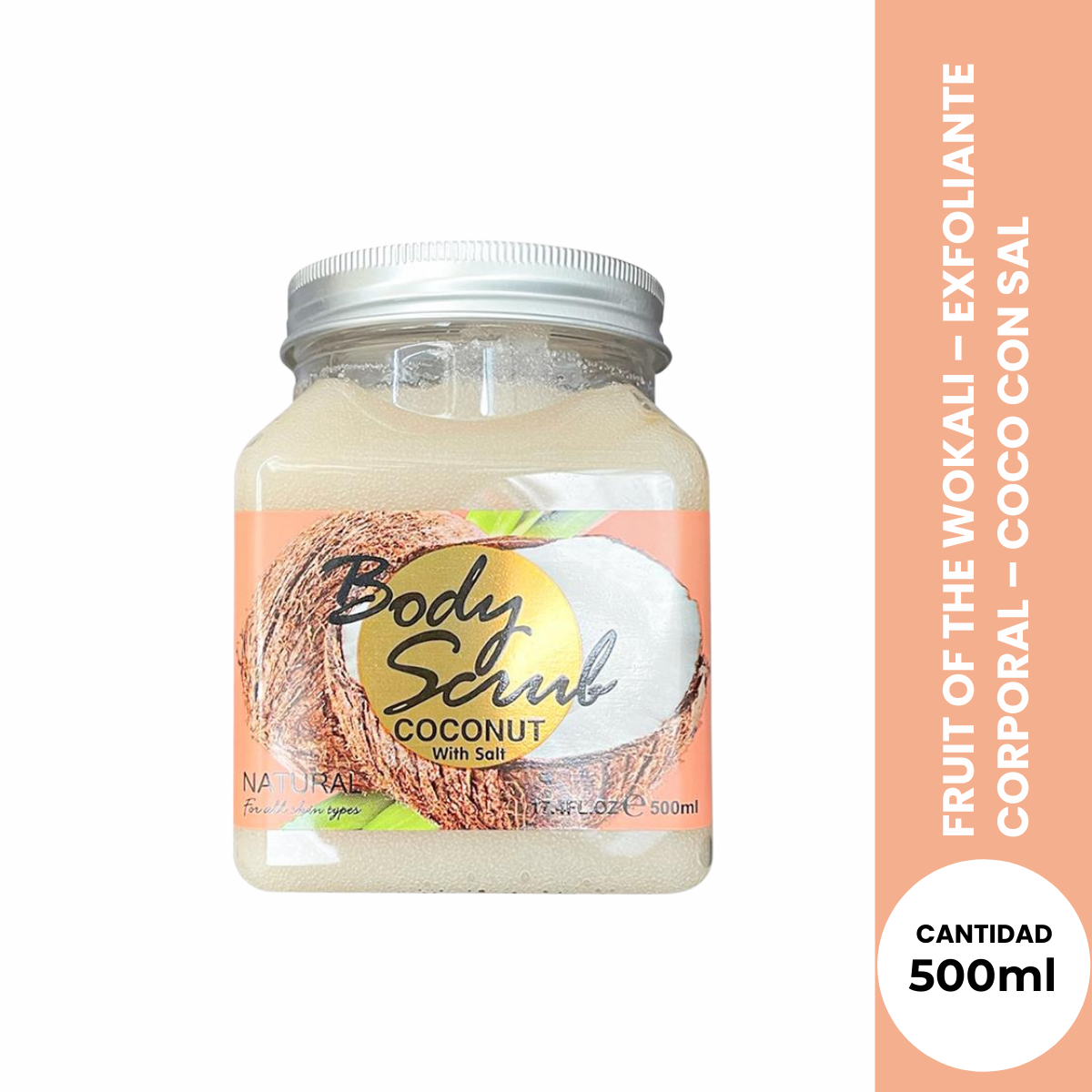 FRUIT OF THE WOKALI – EXFOLIANTE CORPORAL – COCO CON SAL