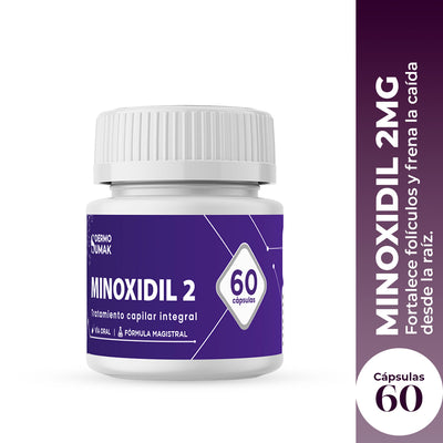 DERMOSUMAK – SUPLEMENTO PARA CRECIMIENTO CAPILAR – MINOXIDIL 2 MG 60 CÁPSULAS