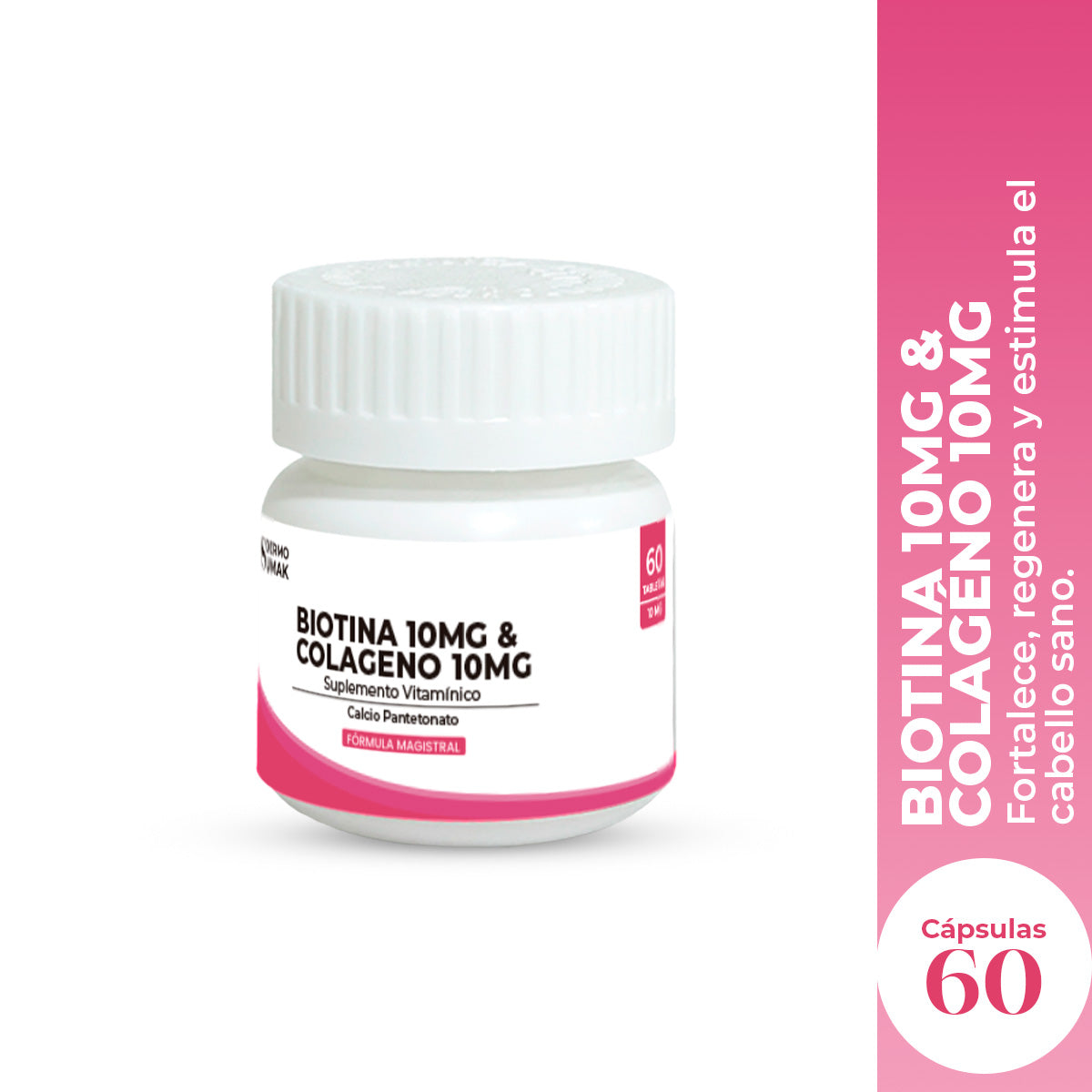 BIOTINA 10 MG & COLAGENO 10 MG X 60 CAPSULAS - DERMO SUMAK