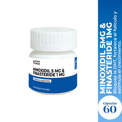 FINASTERIDE 1 MG & MINOXIDIL 5 MG X 60 CAPSULAS- DERMO SUMAK