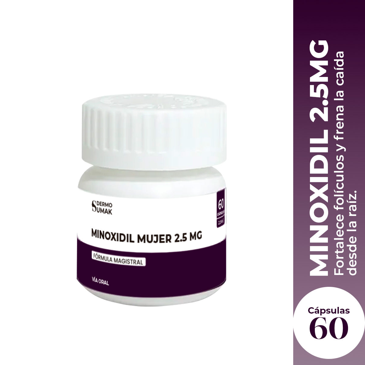 MINOXIDIL 2,5MG X 60 CAPSULAS - Dermo-Sumak