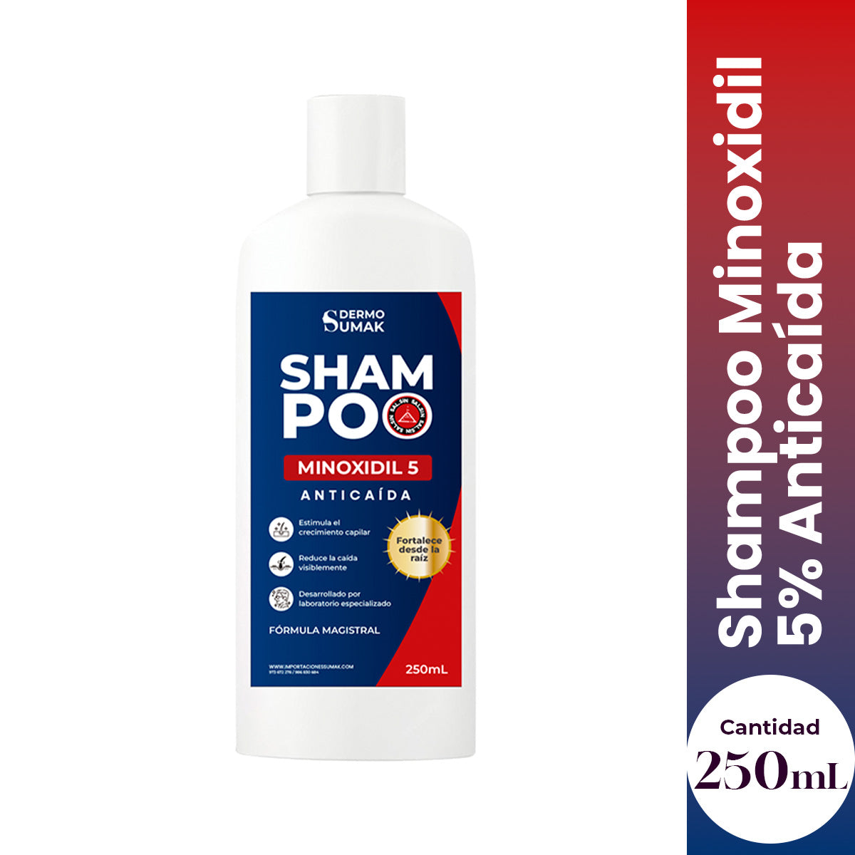 SHAMPOO MINOXIDIL 5% 250ML - DERMO SUMAK
