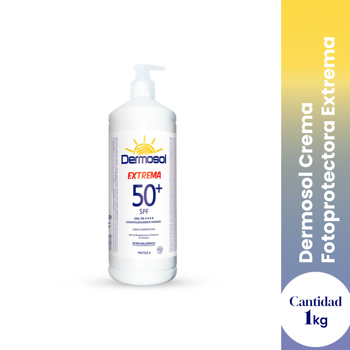 DERMOSOL CREMA FOTOPROTECTORA EXTREMA SPF 50+ 1KG - LA COOPER