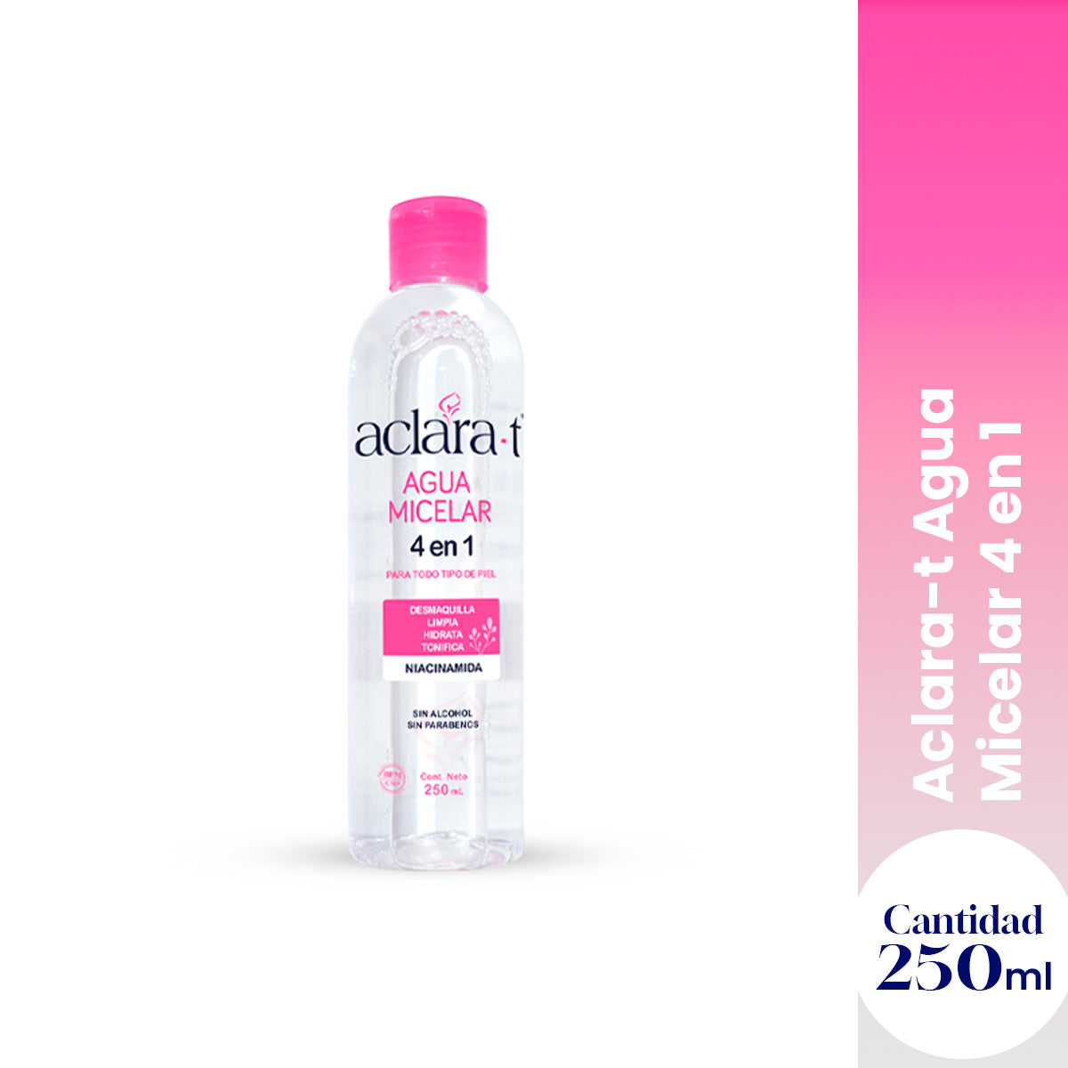 ACLARA-T AGUA MICELAR 250 ML - LA COOPER