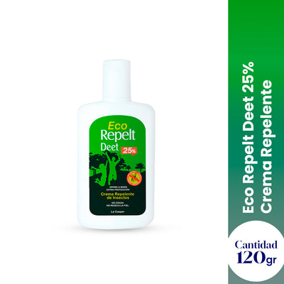 ECO REPELT DEET 25% CREMA REPELENTE DE INSECTOS 120GR - LA COOPER