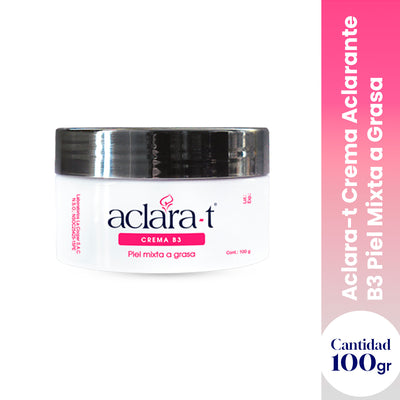 ACLARA-T CREMA ACLARANTE B3 PIEL MIXTA A GRASA 100GR - LA COOPER