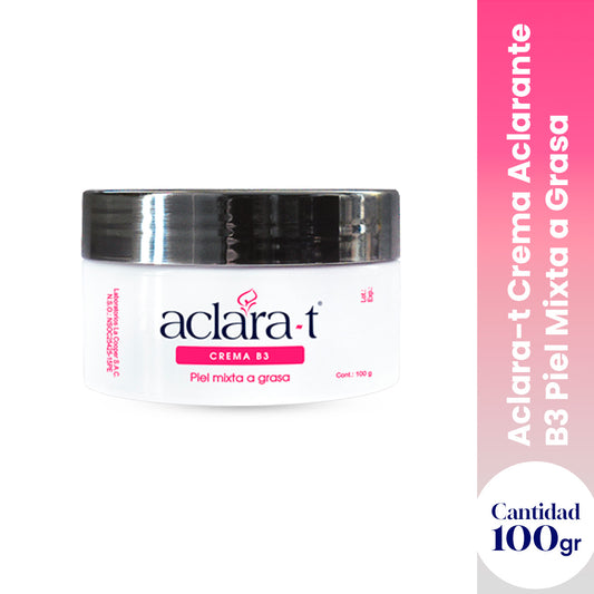 ACLARA-T CREMA ACLARANTE B3 PIEL MIXTA A GRASA 100GR - LA COOPER