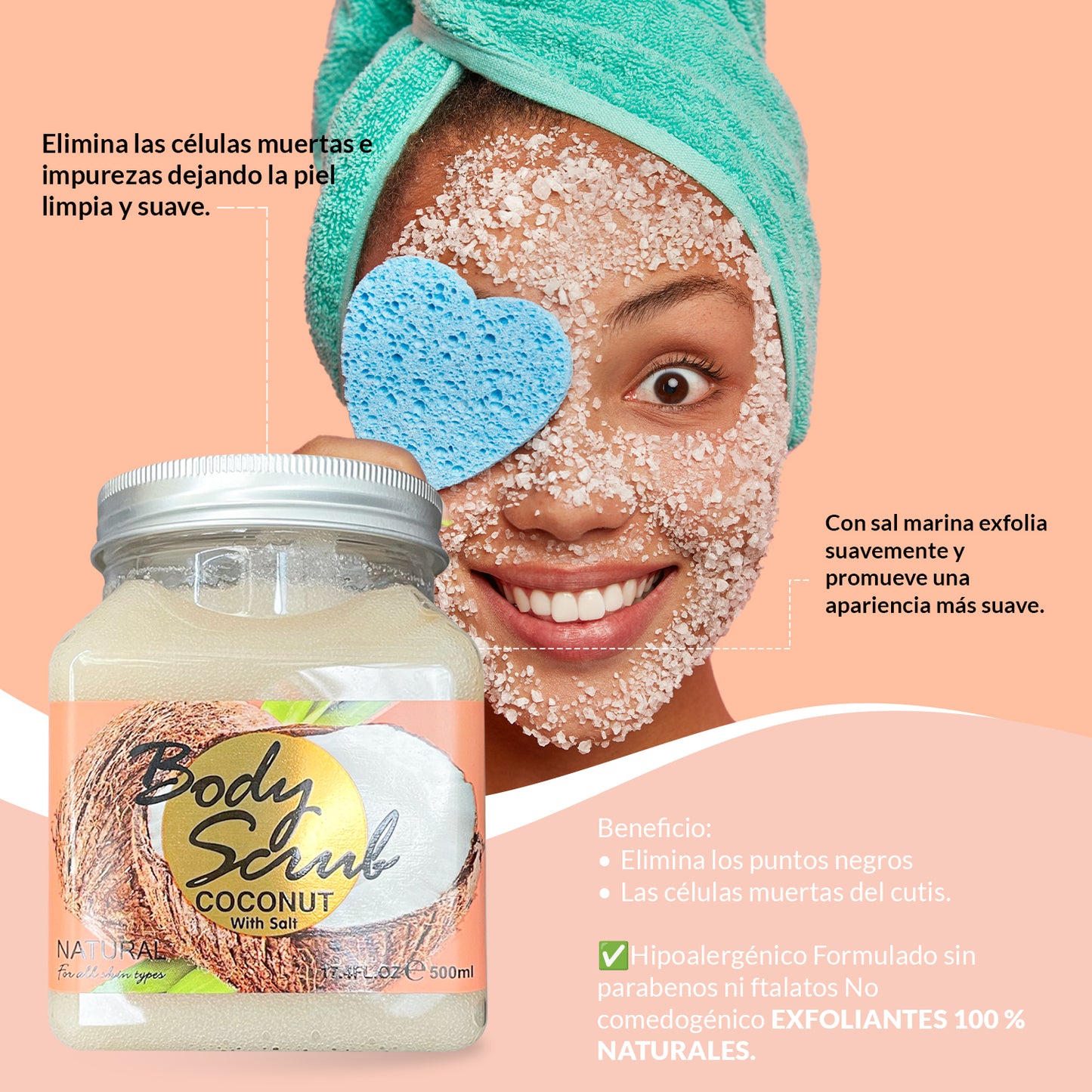 FRUIT OF THE WOKALI – EXFOLIANTE CORPORAL – COCO CON SAL