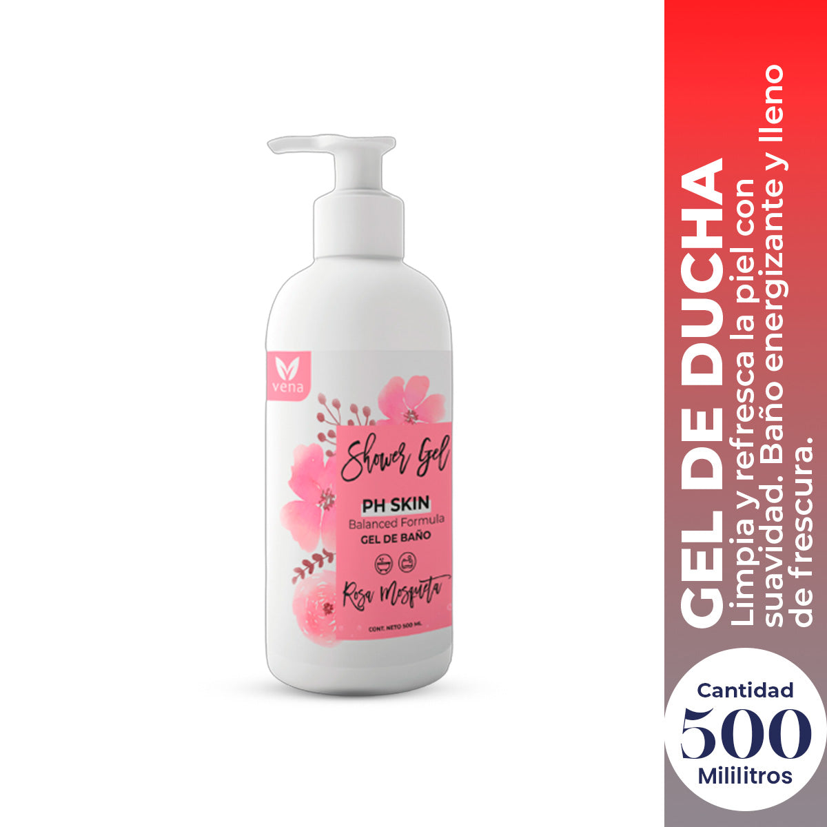 SHOWER GEL ROSA MOSQUETA X 500ML