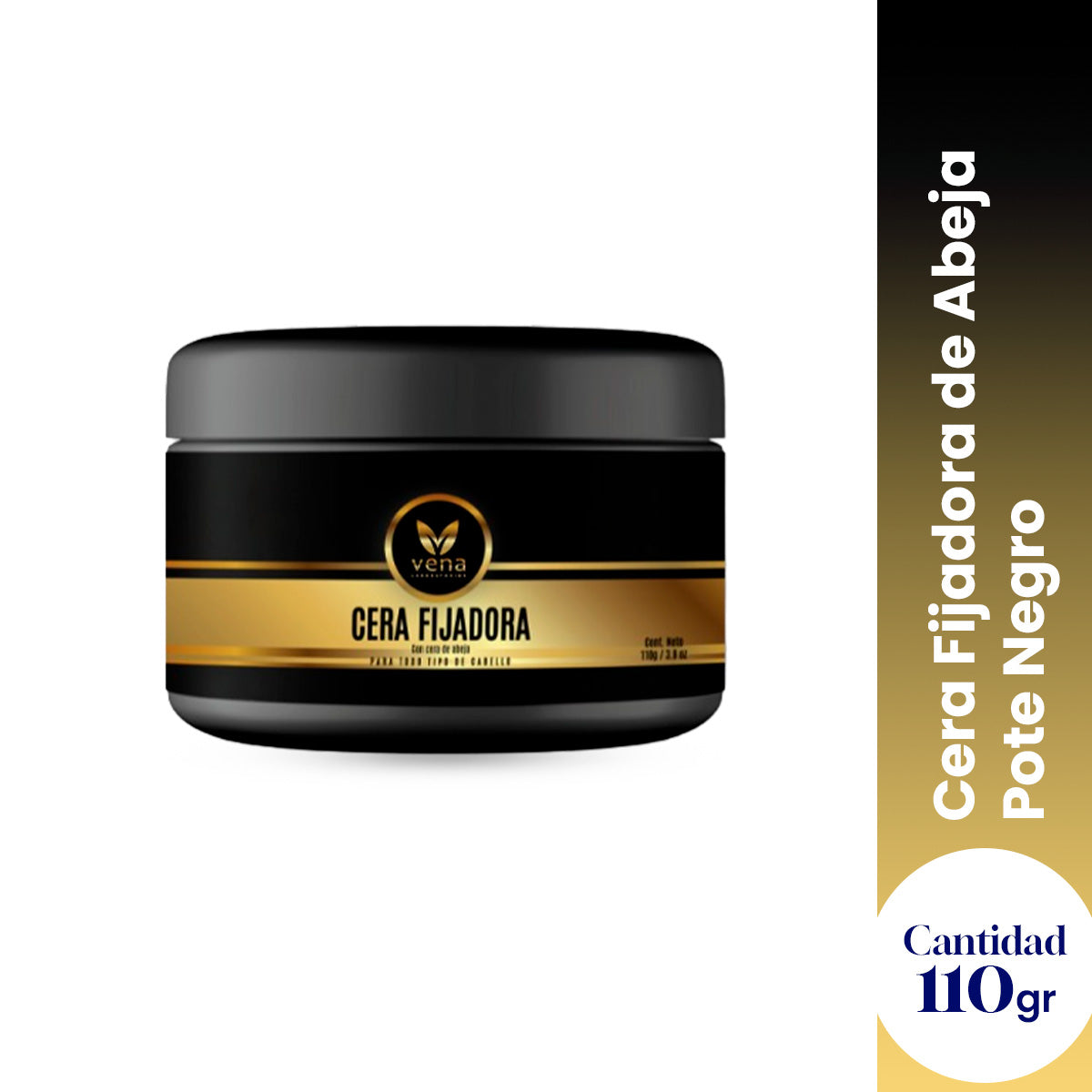 CERA FIJADORA DE ABEJA X 110 G. POTE NEGRO