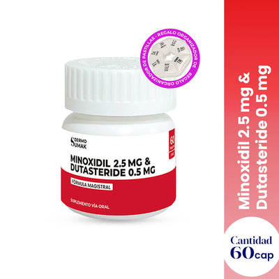 MINOXIDIL 2.5 MG & DUTASTERIDE 0,5 MG X 60 CAPS - DERMO SUMAK