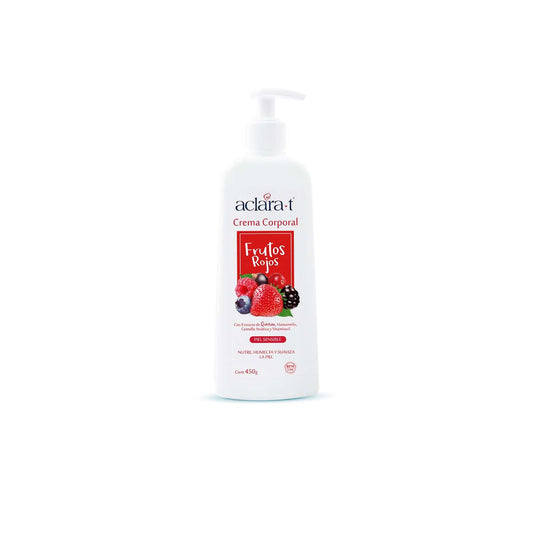 ACLARA-T CREMA CORPORAL VARIEDAD FRUTOS ROJOS X 450G
