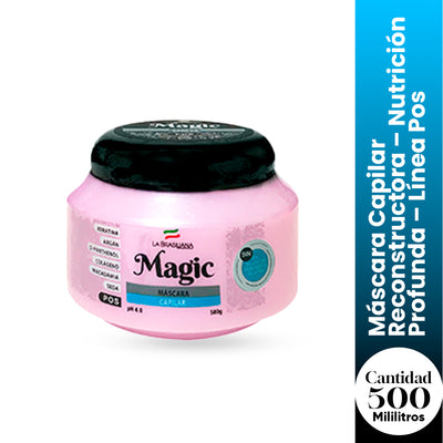 La Brasiliana Máscara Capilar Reconstructora – Nutrición Profunda – Línea Pos 500g