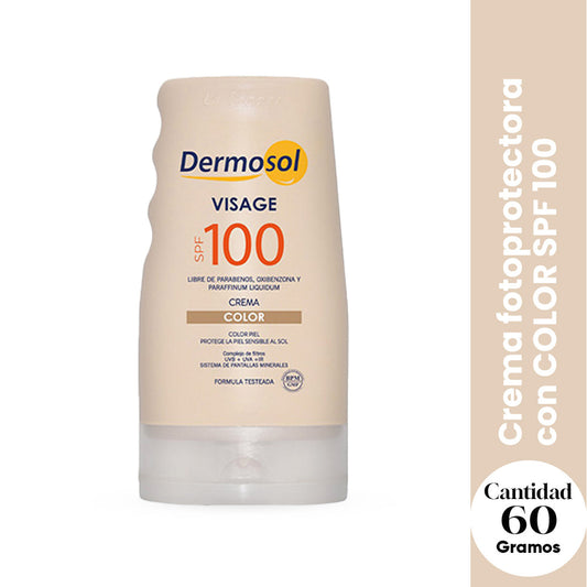 DERMOSOL VISAGE COLOR SPF 100 X 60 GR